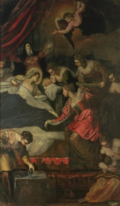 Birth of the Virgin by Jacopo Robusti Tintoretto